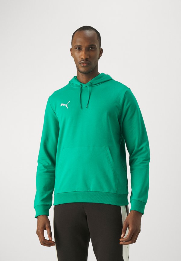 Puma TEAMGOAL CASUALS HOODY - Hoodie - sport green/white