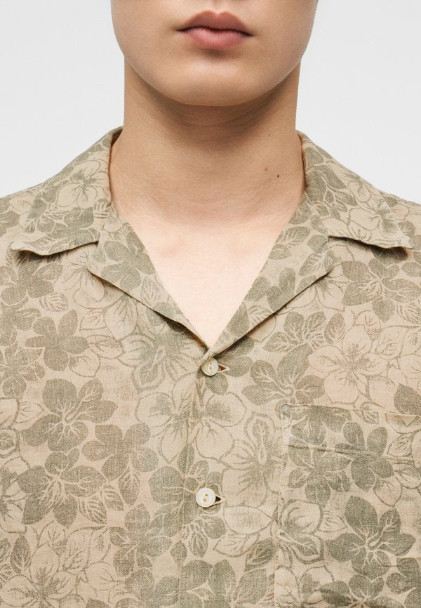 120% Lino SHORT SLEEVE MEN RELAXED FIT SHIRT