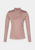 Even&Odd active LONG SLEEVE HIGH NECK TOP WITH 1/4 ZIP