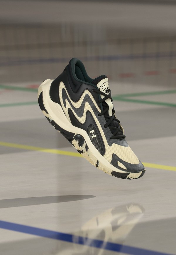 Under Armour JET '25 UNISEX - Basketball shoes - black/winter white
