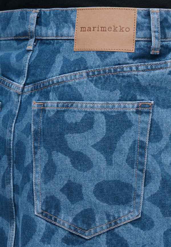 Marimekko MARIDENIM RUUDUT KUKKA SKIRT