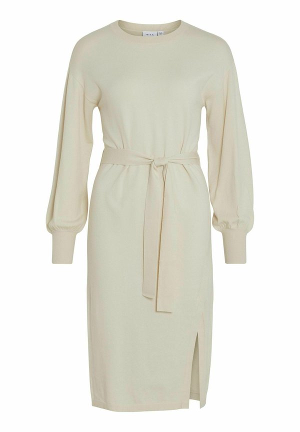 VILA VIRICKY L/S BELTED KNIT DRESS/2/KA