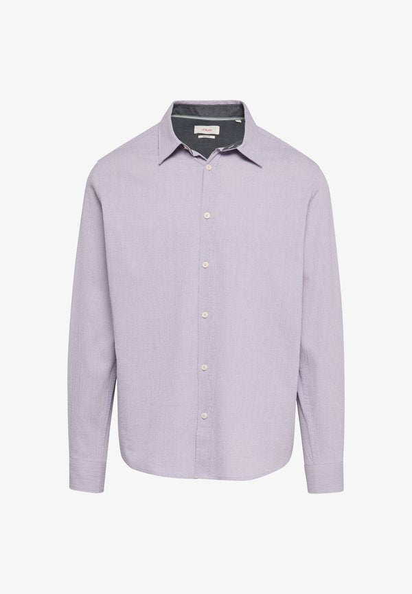 s.Oliver KARIERTES AUS SEERSUCKER - Shirt - lavendel