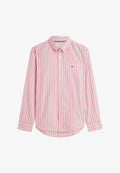 Tommy Hilfiger FLEX POPLIN SEASONAL STRIPE SHT - SEASONAL PATTERN - Shirt - doll pink   stripe