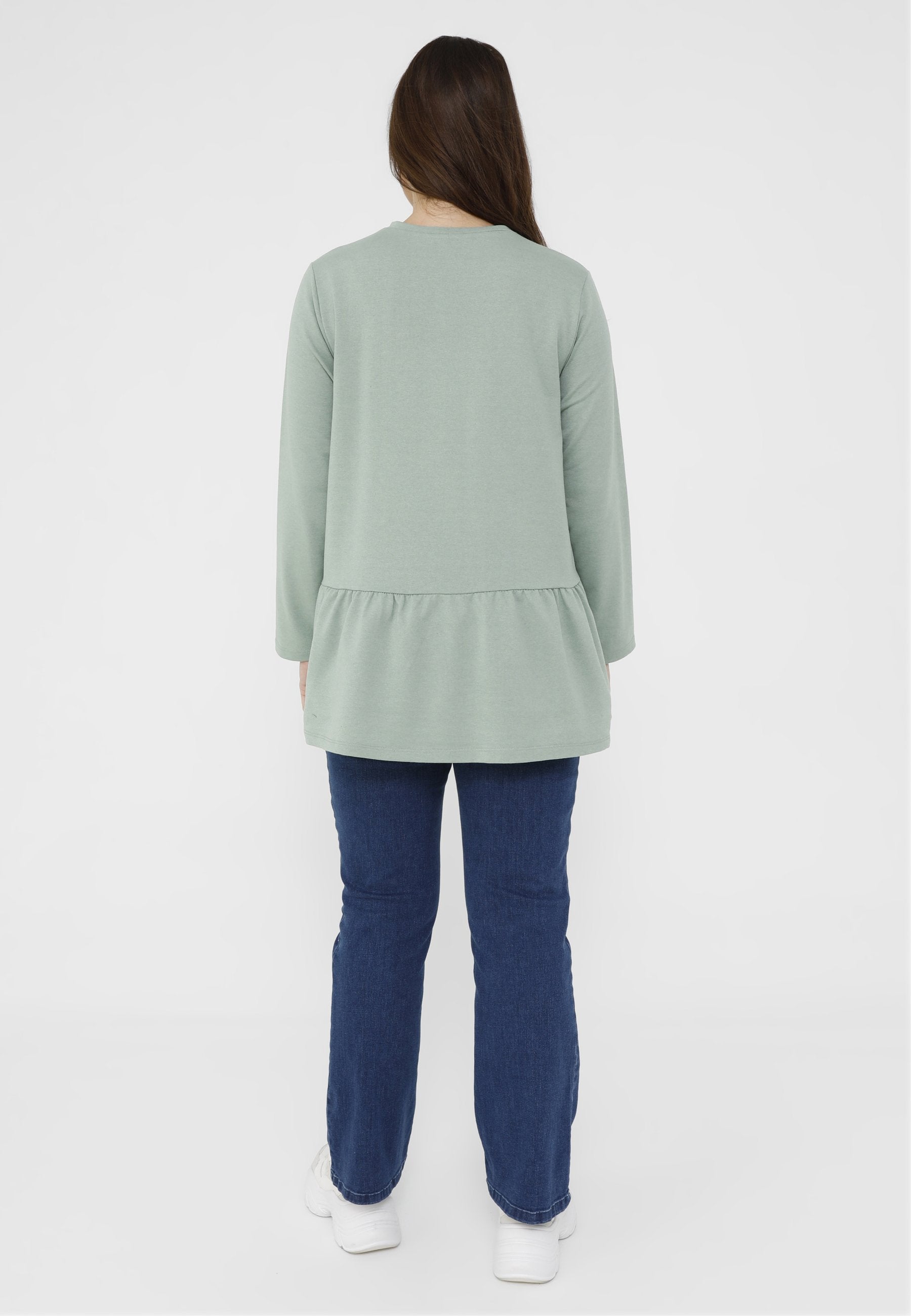 Modanisa SEA PRINTED CREW NECK PLUS SIZE  ALI