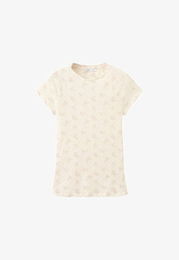 Mango ADULT - Print T-shirt - beige