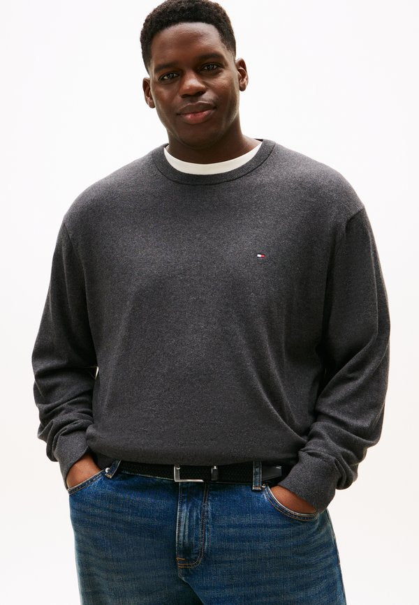 Tommy Hilfiger PIMA - Jumper - dark grey heather