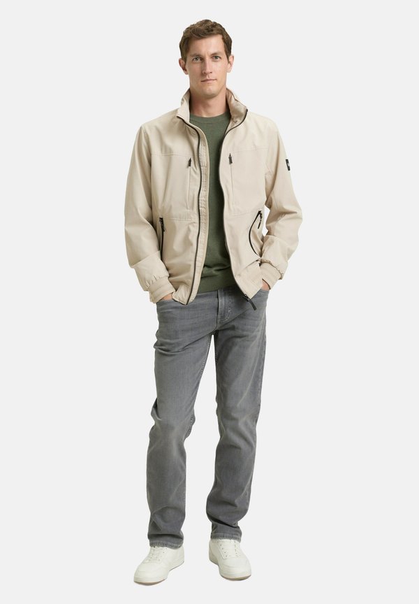 TOM TAILOR IM STEHKRAGEN - Summer jacket - cashew beige