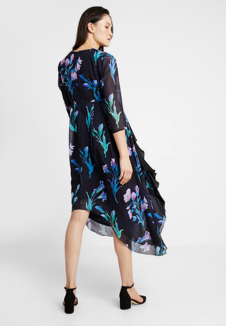 True Violet TRUE WATERFALL FRILL MIDAXI DRESS