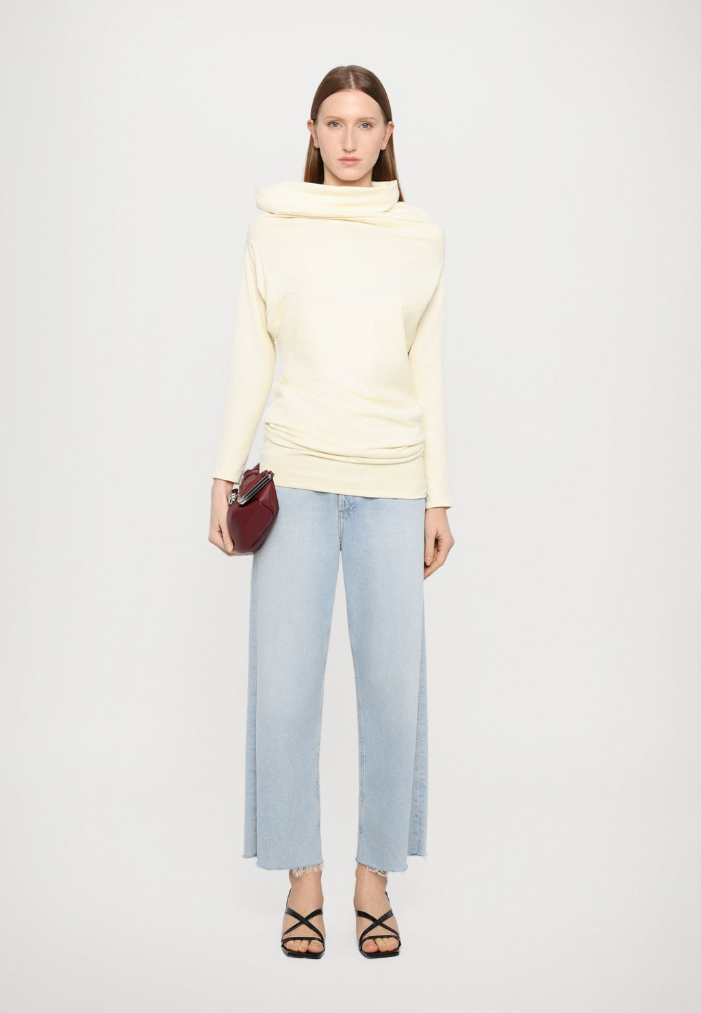 A.W.A.K.E. MODE COWL NECK DRAPED