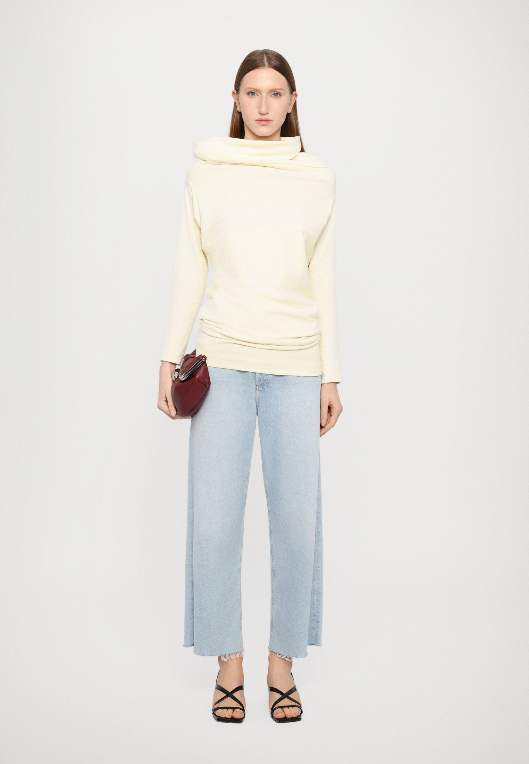 A.W.A.K.E. MODE COWL NECK DRAPED