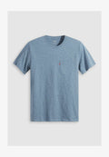 Levi's® CLASSIC POCKET TEE - Print T-shirt - indigo wash