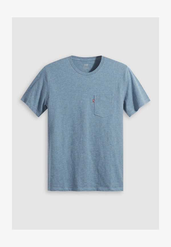 Levi's® CLASSIC POCKET TEE - Print T-shirt - indigo wash