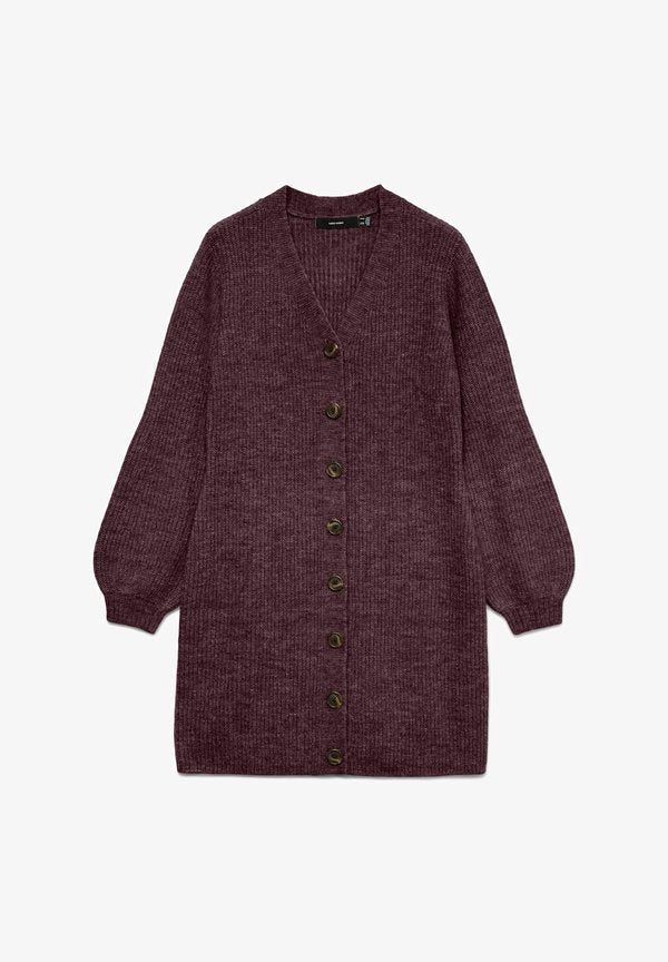 Vero Moda Knitted VMLEFILE Short - Jumper dress - winetasting