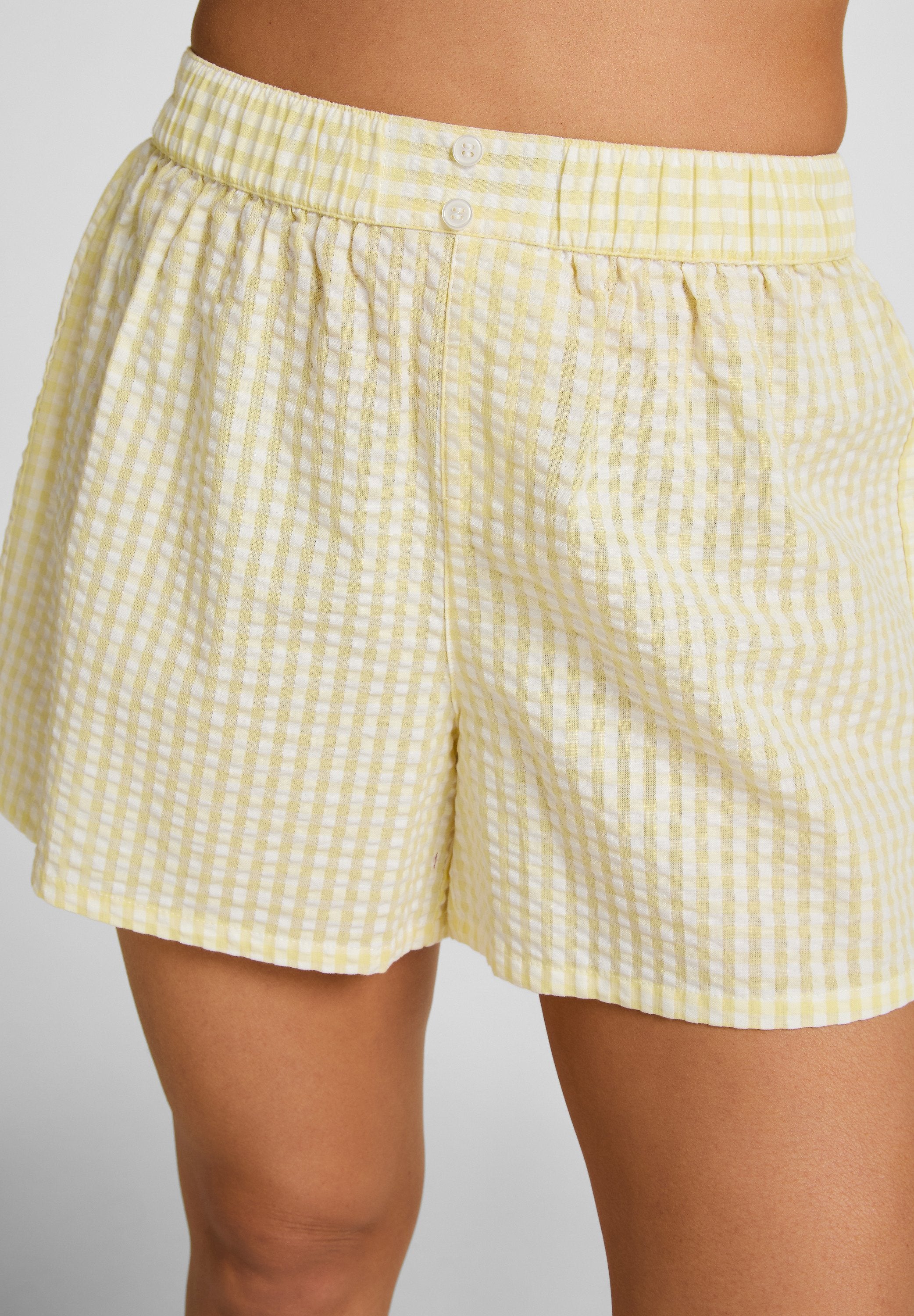 Hunkemöller SHORT BOXY SEERSUCKER CHECK