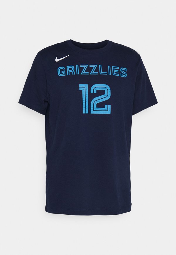 Nike Performance NBA JA MORANT MEMPHIS GRIZZLIES NAME & NUMBER TEE - Club wear - college navy