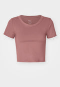Nike Performance ONE FITTED TOP - Sports T-shirt - smokey mauve/black