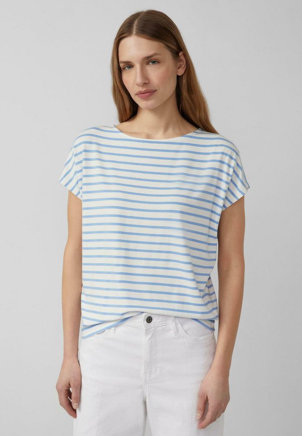 s.Oliver Print T-shirt - arktisblau