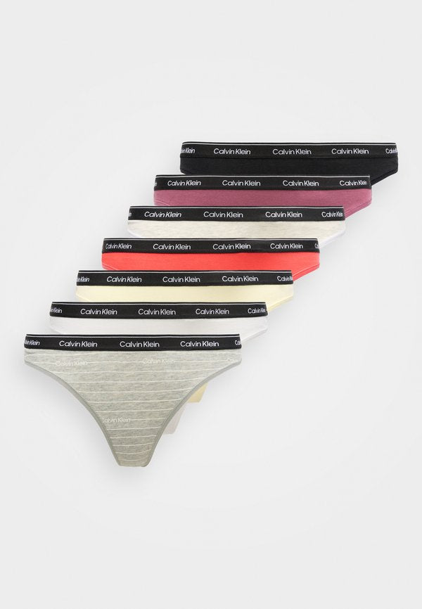 Calvin Klein Underwear ICON LOGO 7 PACK  - Thong - multi-coloured