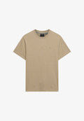 Superdry & Co SUPERDRY ESSENTIAL SD&CO LOGO EMBROIDERED T-SHIRT.. - Basic T-shirt - tan brown fleck marl/beige