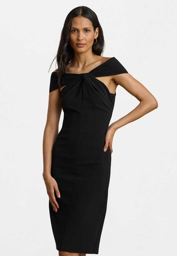 Lauren Ralph Lauren TWIST-FRONT CREPE COCKTAIL DRESS