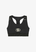 Puma STEWIE PRISM BASKETBALL - Medium support sports bra - black aop