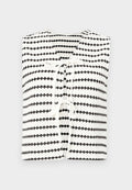 ONLY ONLEVA SHORT STRIPE - Waistcoat - cloud dancer/black