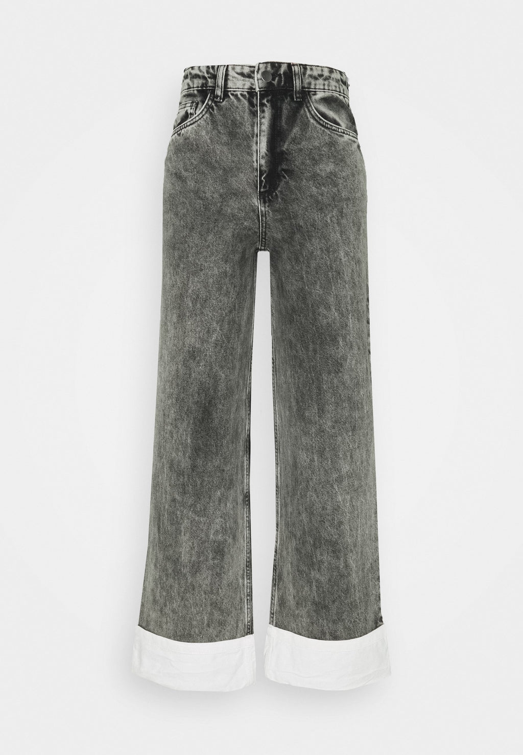 NU-IN STEFANIE GIESINGER CONTRAST TURN UP WIDE LEG