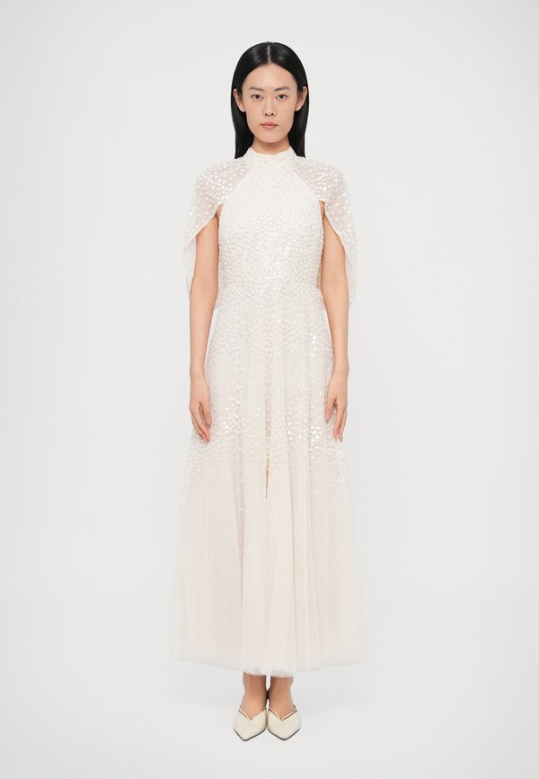 Needle & Thread SCALLOP SEQUIN CAPE ANKLE GOWN