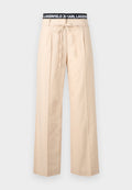 PLEATED LOGO PANT Media 1