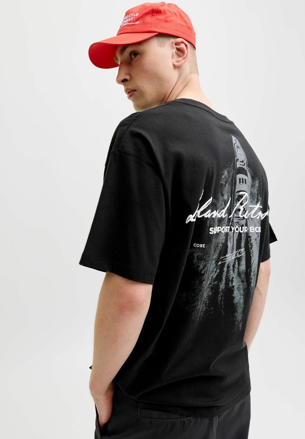 Jack & Jones T- - Print T-shirt - black