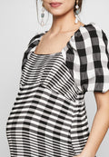 Topshop Maternity MIDI TEXTURED CHECK