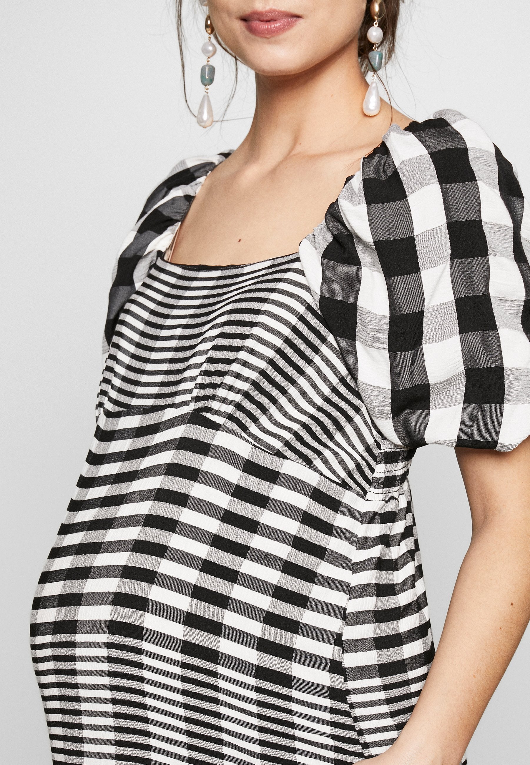 Topshop Maternity MIDI TEXTURED CHECK
