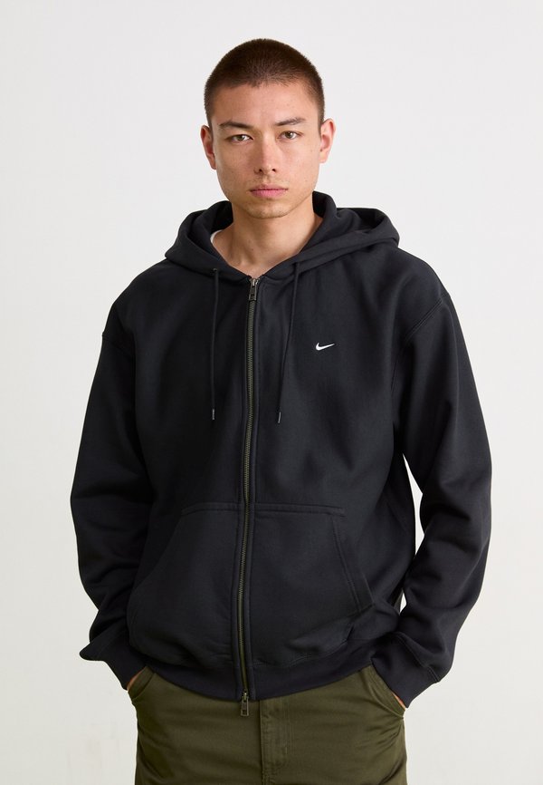 Nike Sportswear SOLO LOOSE FIT - Zip-up sweatshirt - black