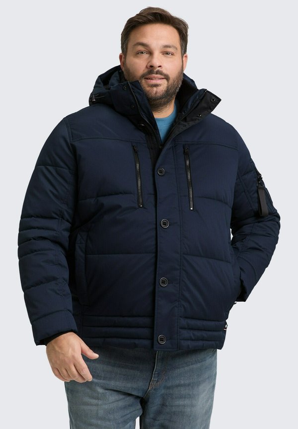 TOM TAILOR MIT ABNEHMBARER KAPUZE - Winter jacket - sky captain blue