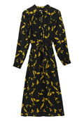 Marks & Spencer FLORAL BELTED MAXI WAISTED
