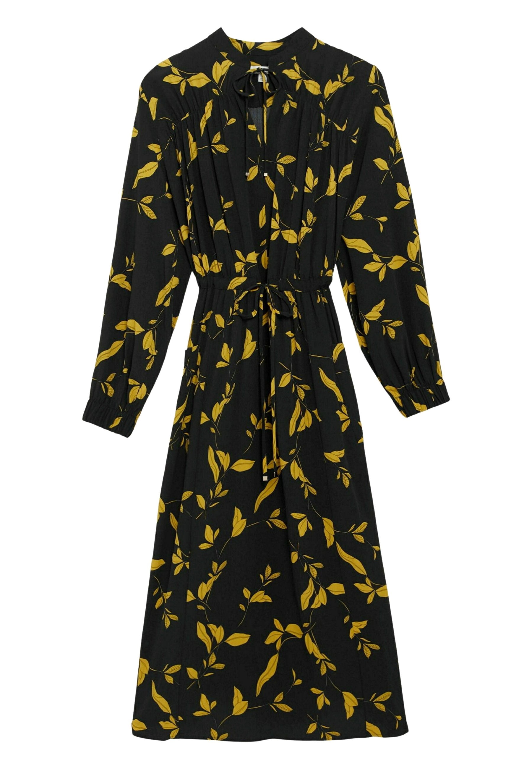 Marks & Spencer FLORAL BELTED MAXI WAISTED