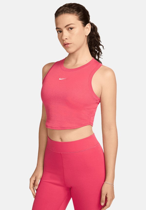 Nike Sportswear LIFESTYLE S ESSENTIAL CROP - Top - rosabeige