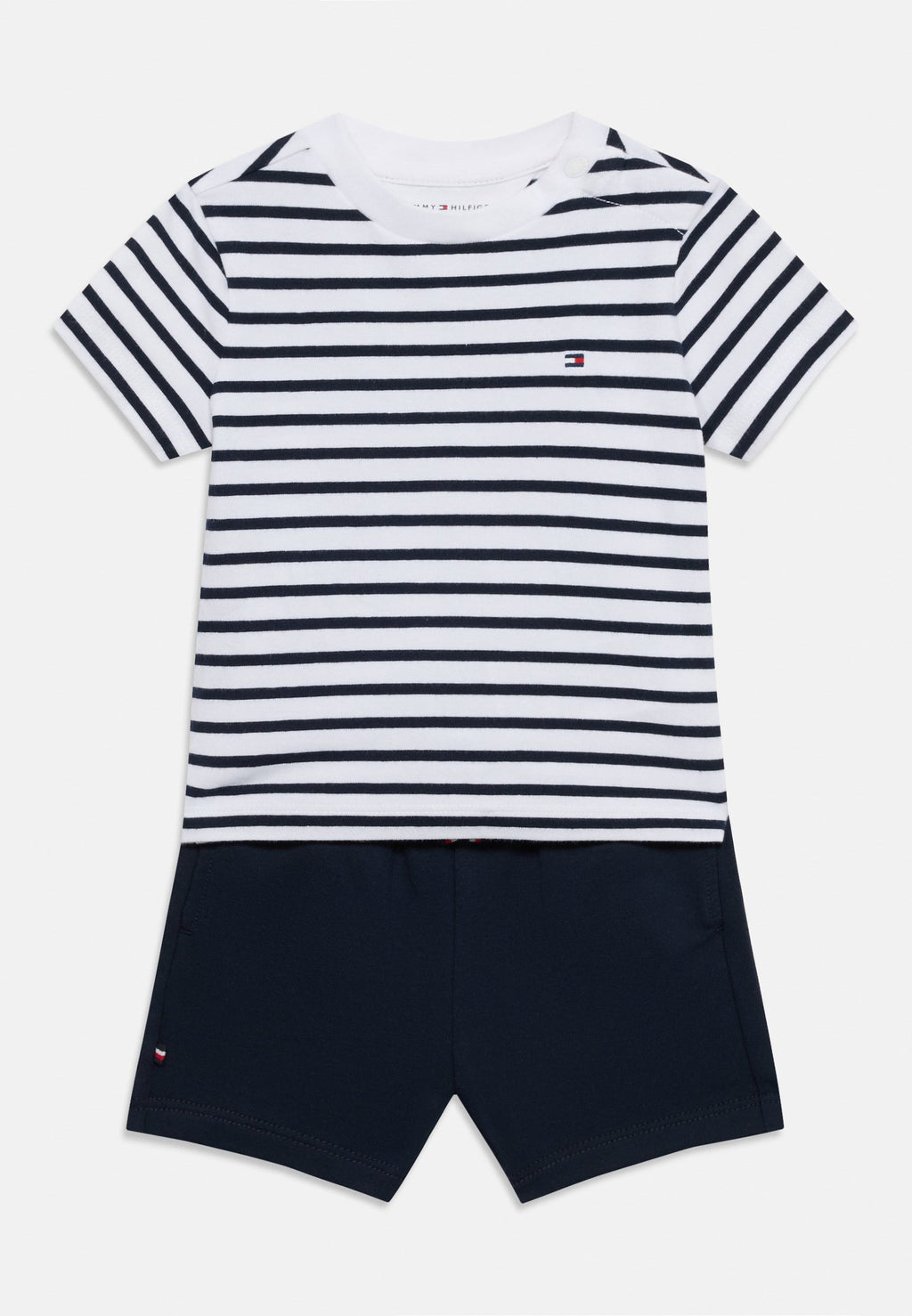 ESSENTIAL STRIPE T-SHIRT AND SHORTS SET Media 1