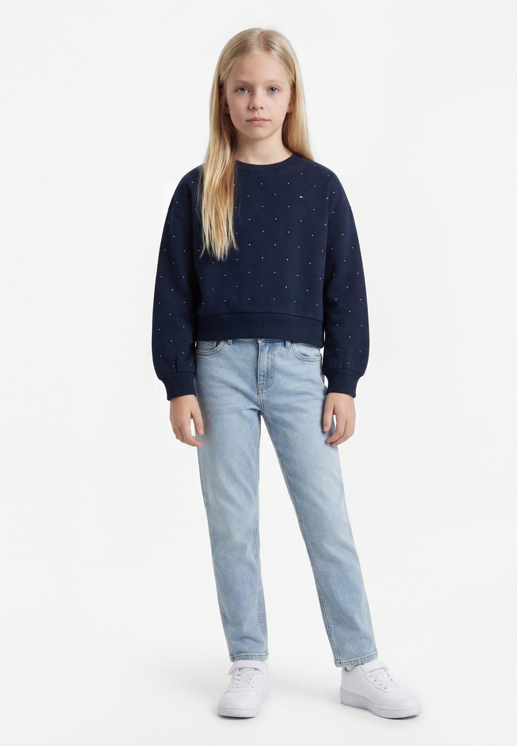 FESTIVE STUD RELAXED FLEECE SWEATSHIRT Media 2