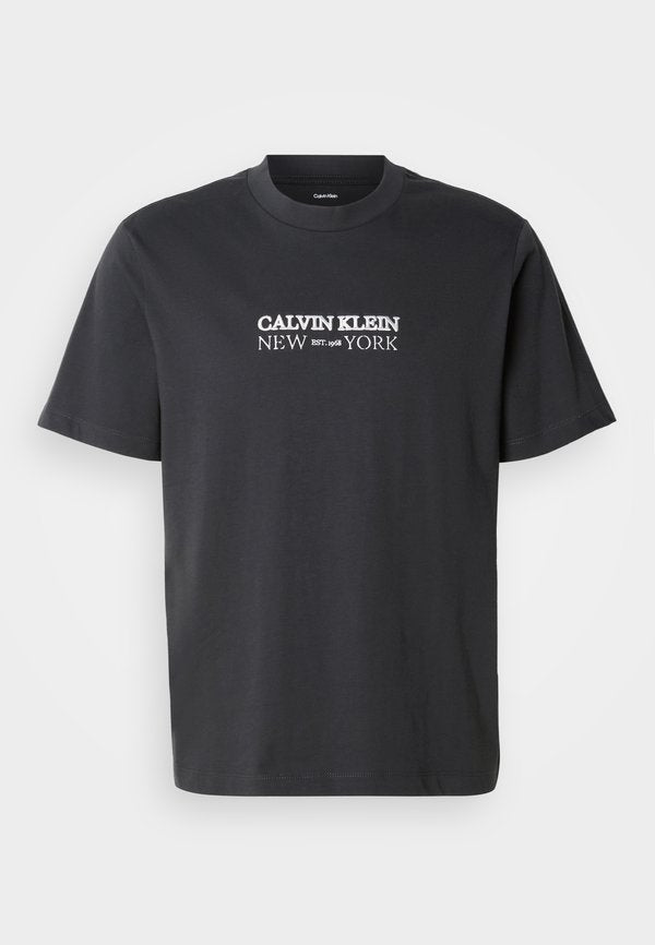 Calvin Klein 20S NY GRAPHIC - Print T-shirt - pirate black