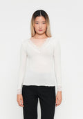 Vero Moda VMSKYE - Long sleeved top - snow white