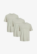 Jack & Jones 3ER PACK STAR JJ - Print T-shirt - moonbeam