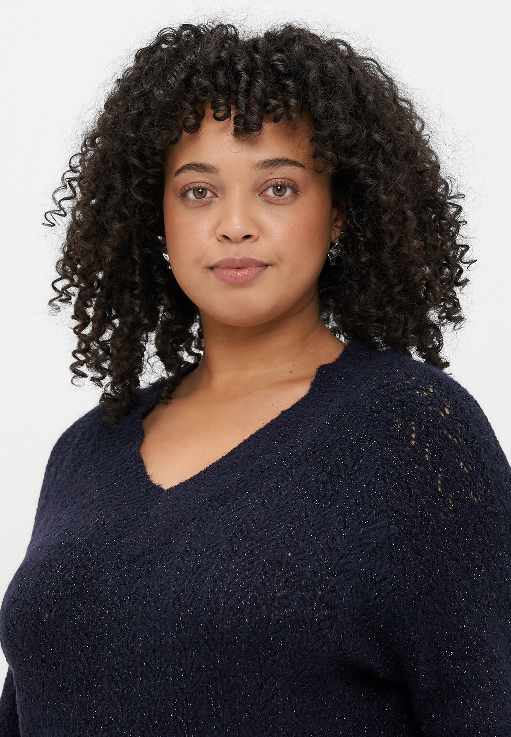 CARLUCILLA GLITTER V NECK  Media 5