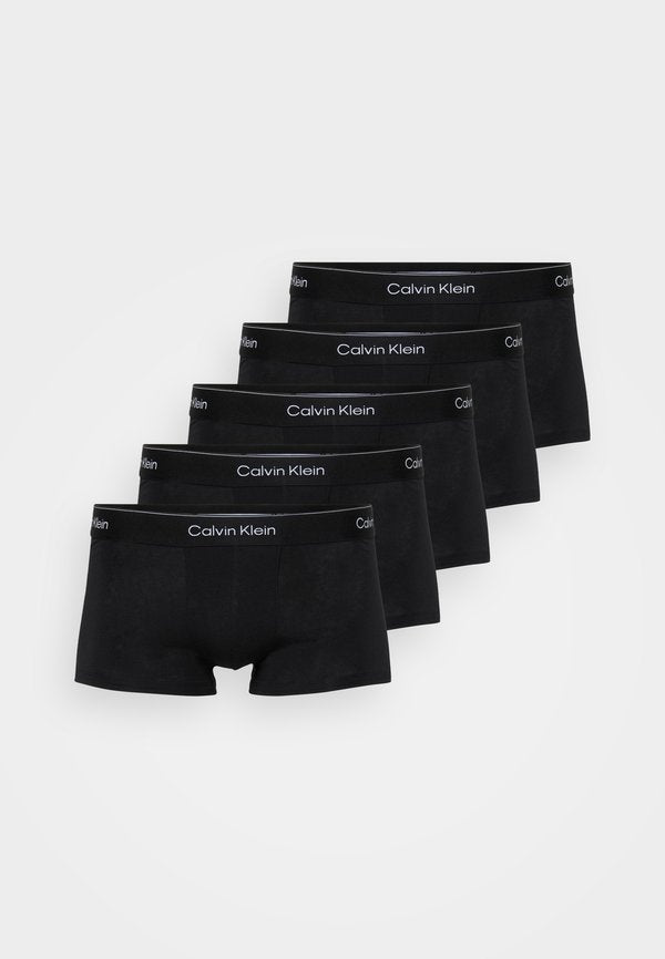 Calvin Klein Underwear LOW RISE TRUNK ICON COTTON STRETCH 5 PACK - Trunks - black