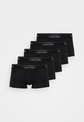 Calvin Klein Underwear LOW RISE TRUNK ICON COTTON STRETCH 5 PACK - Trunks - black