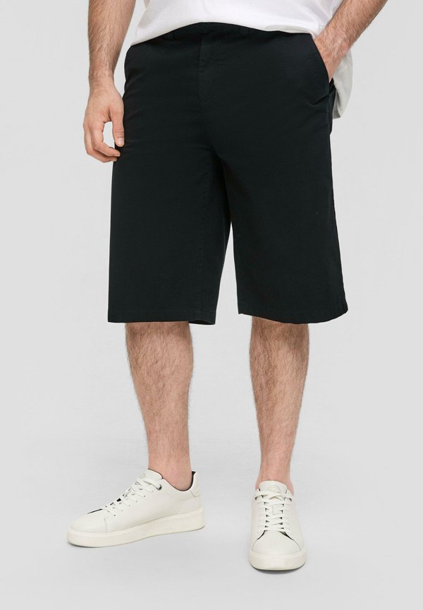 s.Oliver BERMUDA MIT SCHLAUFEN - Shorts - schwarz