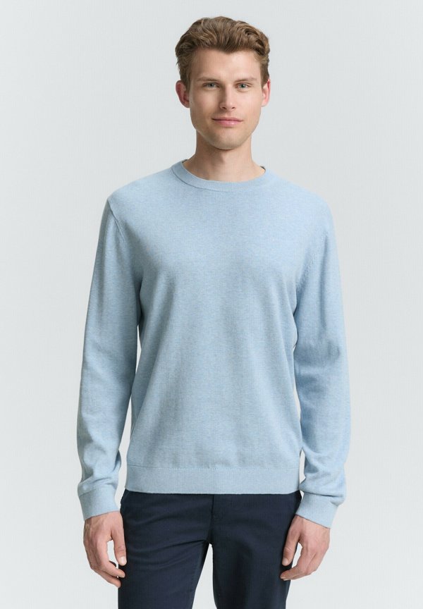 TOM TAILOR BASIC CREWNECK - Jumper - light metal blue melange