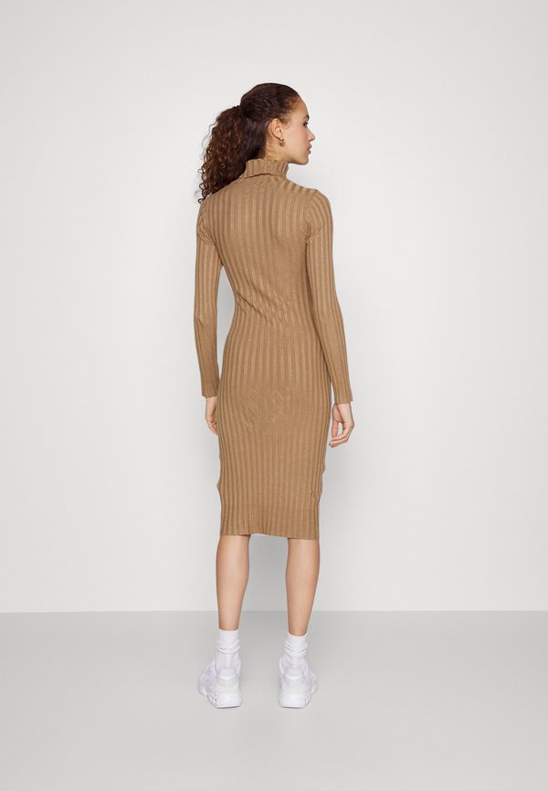 Even&Odd ROLLKRAGEN BODYCON RIPP MIDI STRICKKLEID