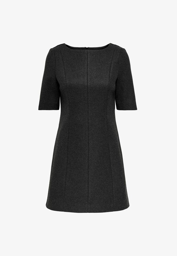 ONLY ONLMAIKA Short - Shift dress - dark grey melange